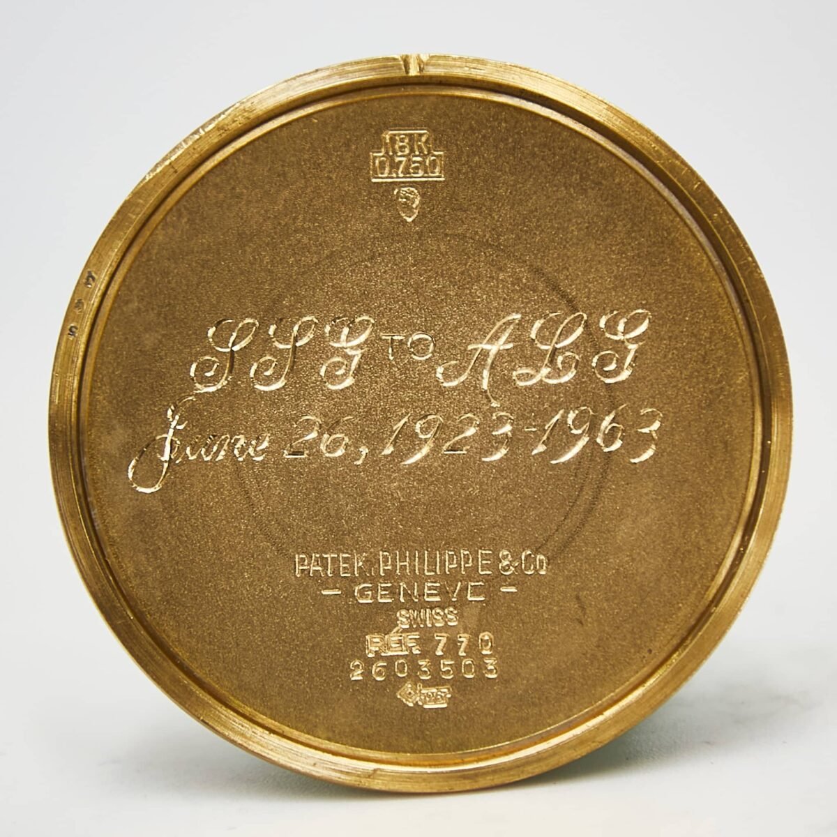 Patek Philippe 18K Yellow Gold Pocket Watch CIRCA 1958 - Image 4