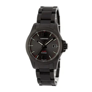 Longines Conquest Black 41MM Black PVD Stainless Steel
