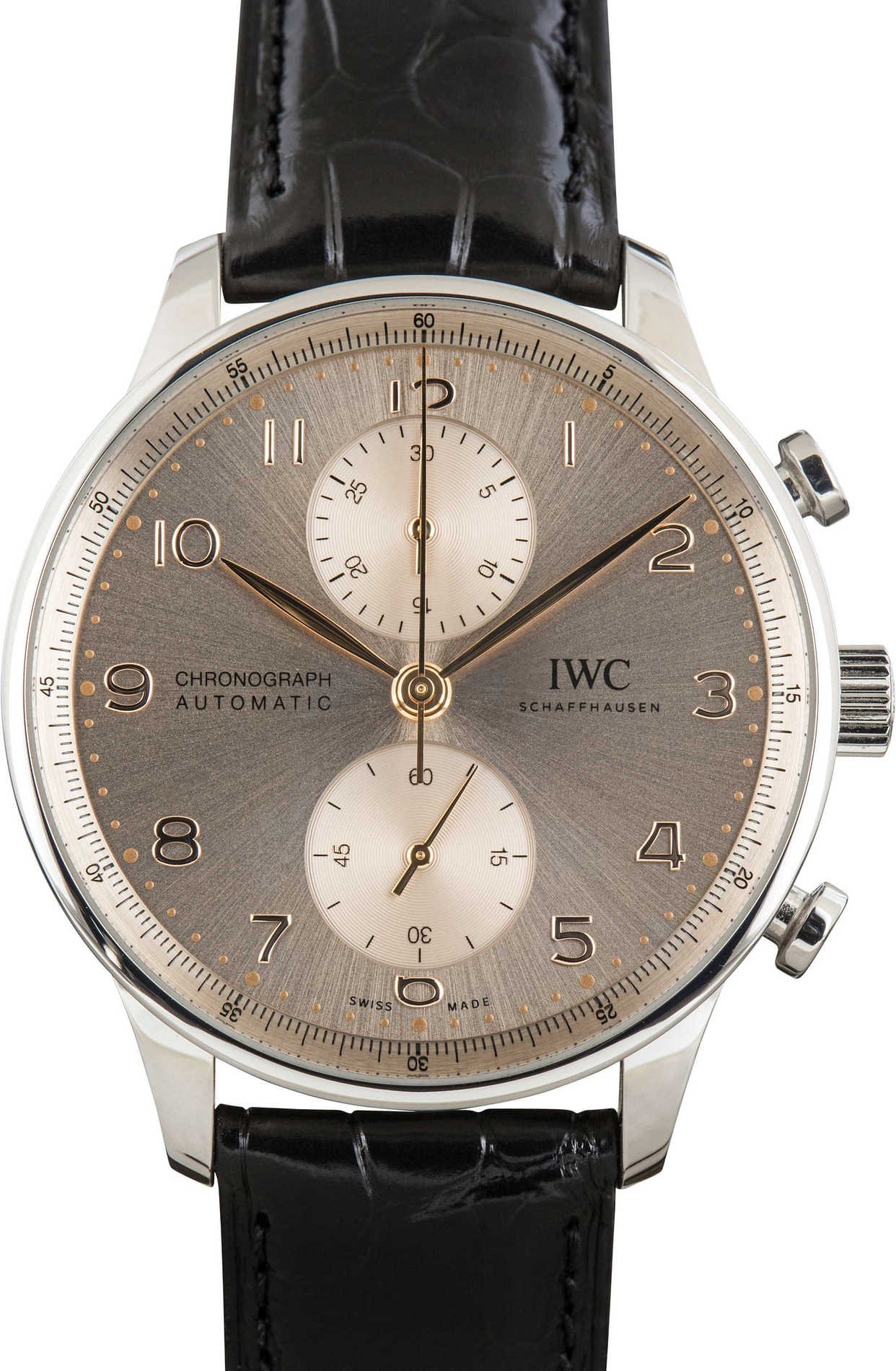 Pre-owned IWC Portugieser Chronograph IW371624 Dune Arabic Dial - Image 2