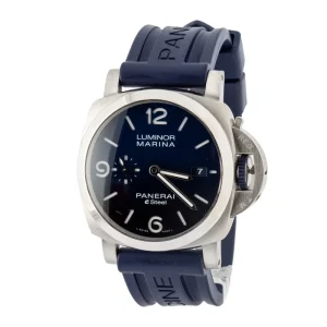 Pre-owned Panerai Luminor Marina Blu Profondo PAM01157 Blue Dial