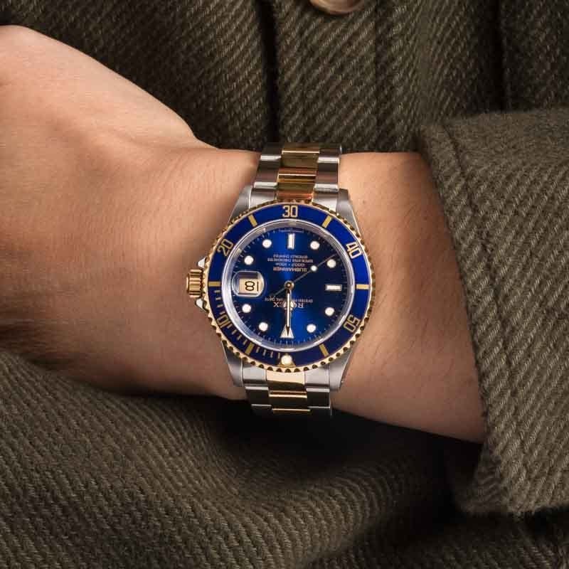 Used Rolex Submariner Two Tone 16613 Bluesy - Image 3