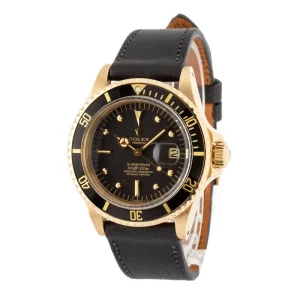 Vintage Rolex Submariner Ref 1680 Yellow Gold