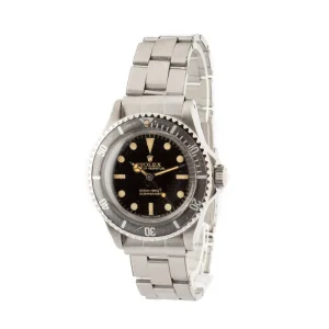 Vintage Rolex Submariner Ref 5513 Black Dial